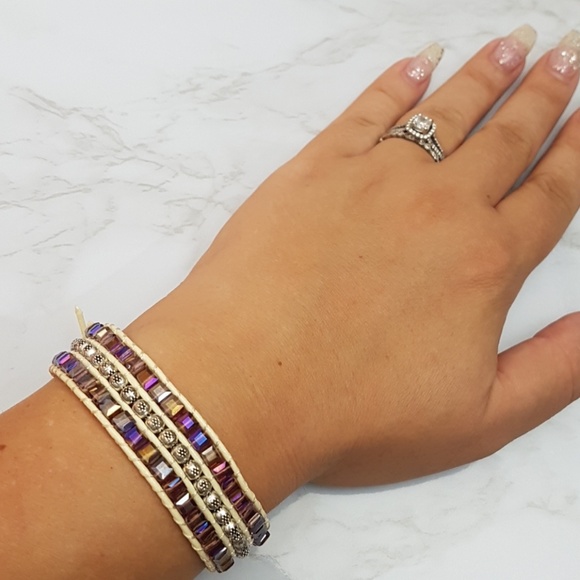 Boho Beaded Wide Strand Bracelet - Picture 3 of 7